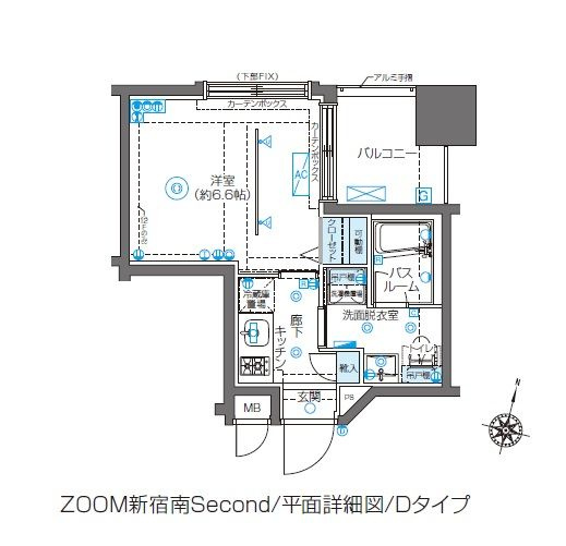ZOOM新宿南Secondの間取り