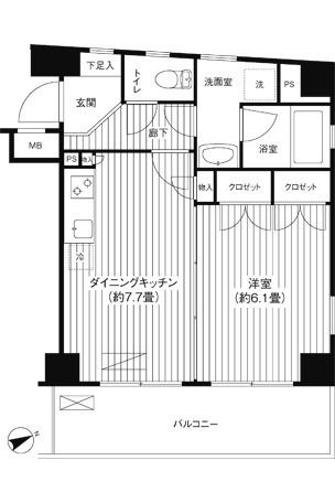麻布イーストコアの間取り