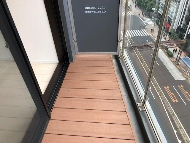 カレドタワーのバルコニー