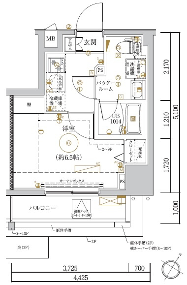 LUMEED川崎の間取り