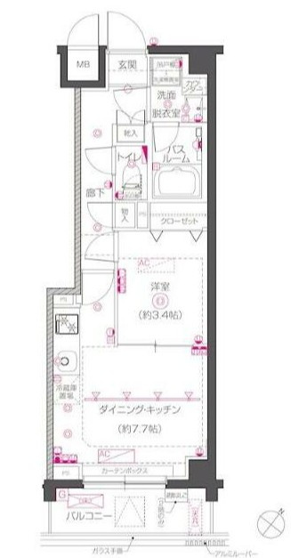 ZOOM下丸子の間取り|インターネット無料♪ペット飼育相談可能(小型犬または猫1匹まで)♪