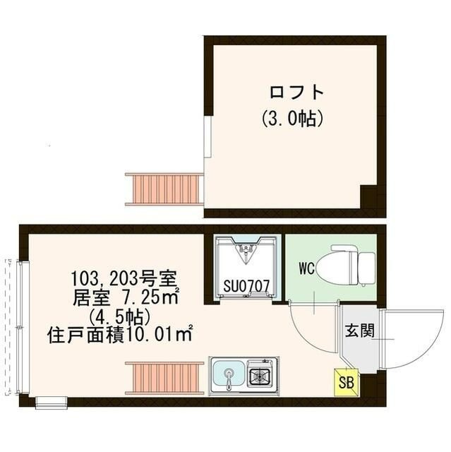 ハーモニーテラス南長崎の間取り