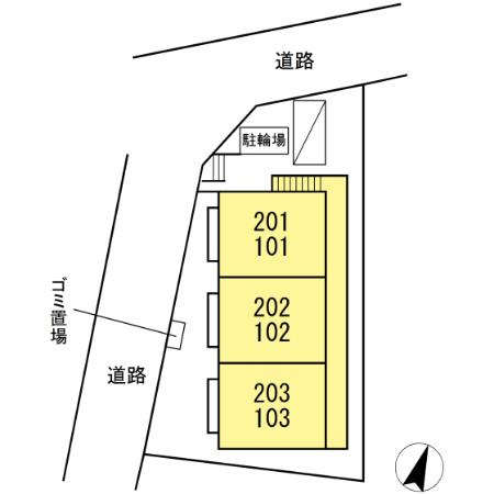 エクセルコートの区画図