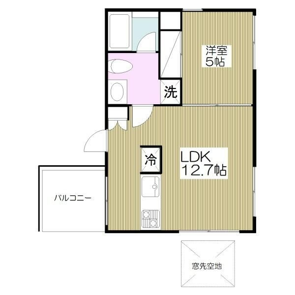 元代々木ｆｌａｔの間取り