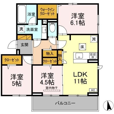 【間取り】 | Maison Amie A