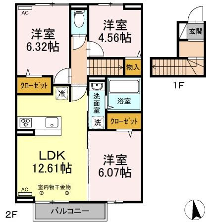 ミカハウスⅥ【キャッシュバック対象物件】の間取り