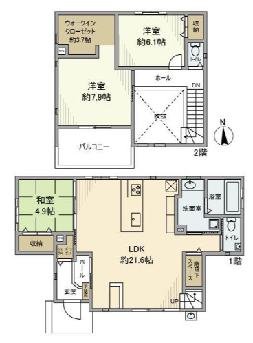 【間取り】 | 南草津プリムタウン２丁目戸建