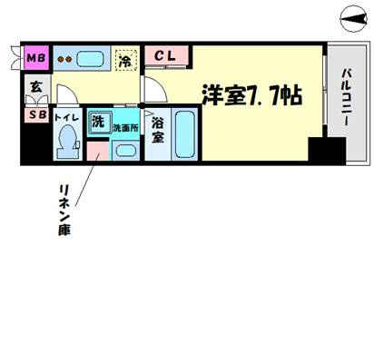 エグゼ難波南の間取り|エグゼ難波南　間取り
