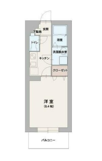 川崎市高津区下作延７丁目の賃貸マンションの間取り