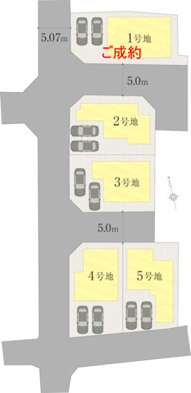 【区画図】 | 南国市大そね甲/5号地