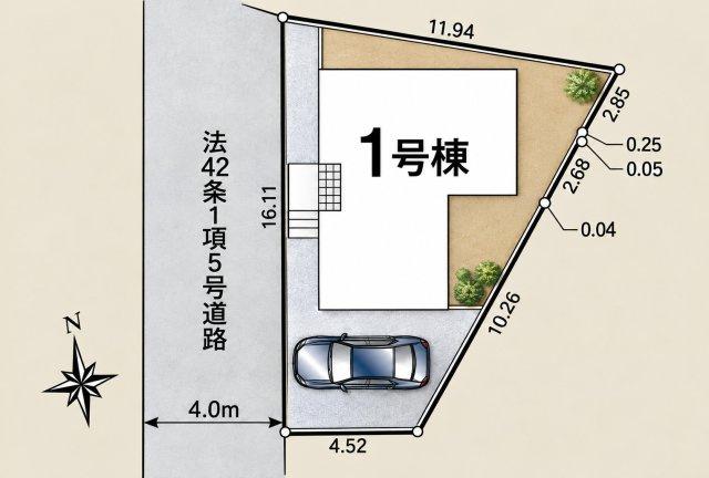 川越市仙波町　第２の区画図