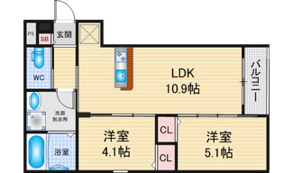 【間取り】 | robot　home　鶴里Ⅱ | 略図の為、現状優先
