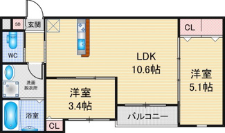 【間取り】 | robot　home　鶴里Ⅱ | 略図の為、現状優先