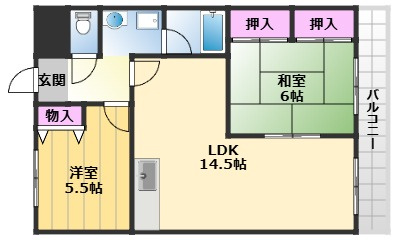 【間取り】 | フォンテーヌ和泉