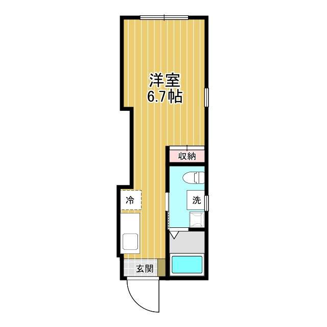 川崎市中原区上小田中７丁目の賃貸マンションの間取り