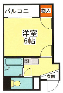 神戸市東灘区住吉南町５丁目の賃貸マンションの間取り