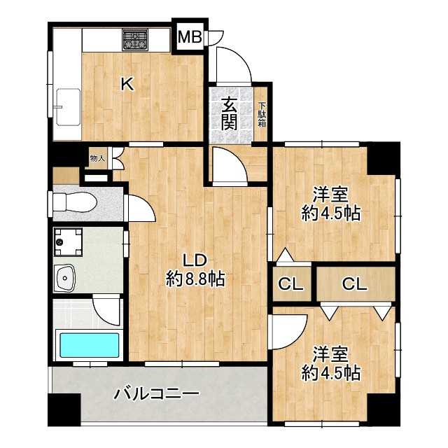 ロータリー上町の間取り