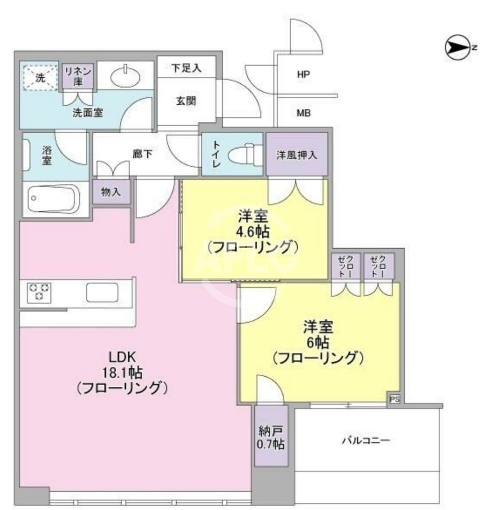 シティタワー大阪天満　菅北小学校区の間取り|シティタワー大阪天満　間取り