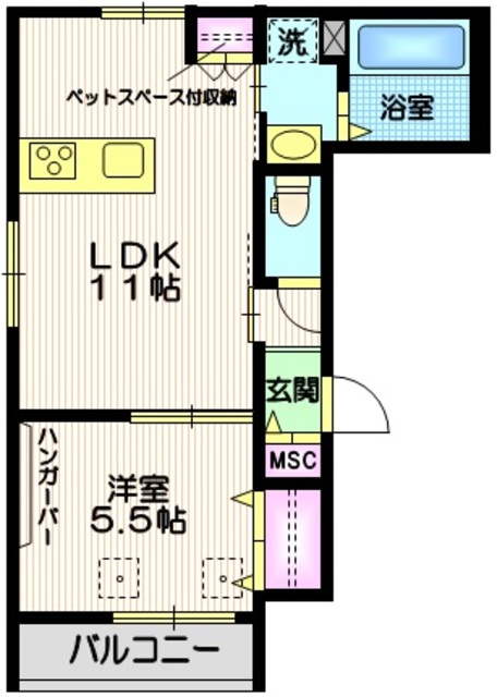 メゾンせせらぎの間取り
