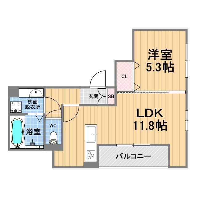 チェーン・パレス上甲子園の間取り