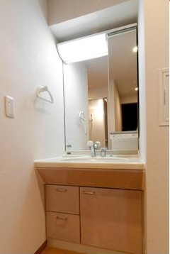 アルエット台東の洗面所