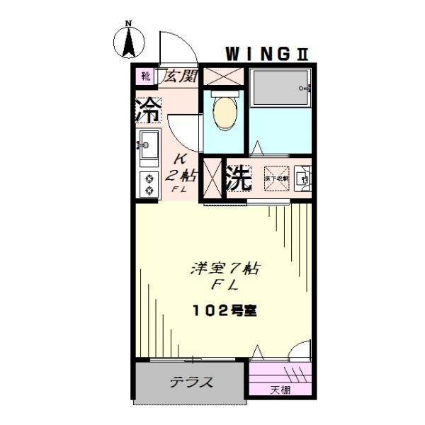 ＷＩＮＧⅡ の間取り