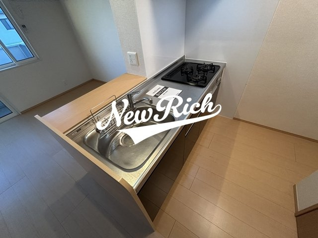 高崎市上中居町のアパートのキッチン