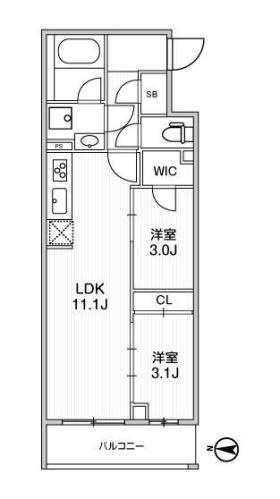 【間取り】 | LIME RESIDENCE SHINAGAWA EAST | 間取り図