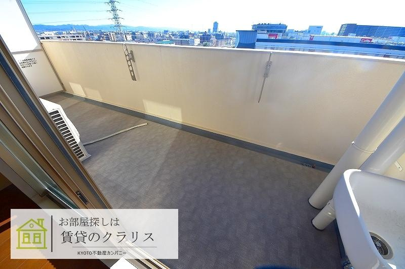 京都桂川つむぎの街グランスクエアのバルコニー