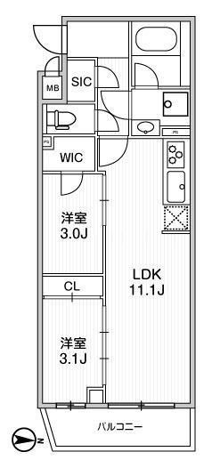【間取り】 | LIME RESIDENCE SHINAGAWA EAST | 間取り図