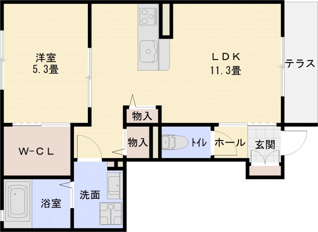 シャーメゾンリアンの間取り