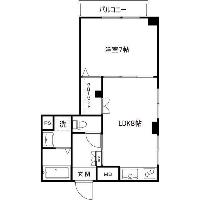 アソシエール千川の間取り|間取りです。