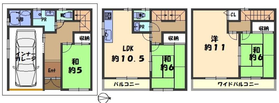 西堤本通西2丁目中古戸建の間取り|内装リフォーム歴があり、売主様が丁寧に使われています！