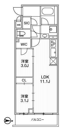 【間取り】 | LIME RESIDENCE SHINAGAWA EAST | 間取り図