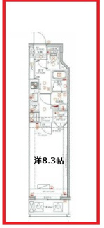【間取り】 | ディアレイシャス蔵前ステーションフロント