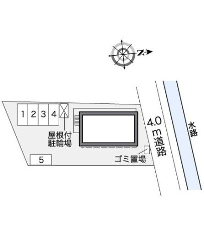 レオパレスヴィルドミールの駐車場