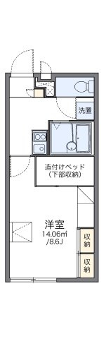 レオパレスヴィルドミールの間取り