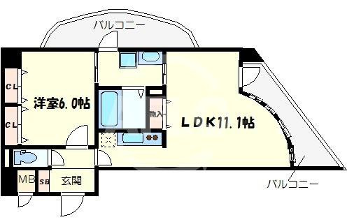 S-RESIDENCE学園坂の間取り|S-RESIDENCE 学園坂　使い勝手の良い間取り