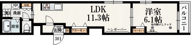 Felice Kitazawaの間取り|★最上階角部屋2面採光★