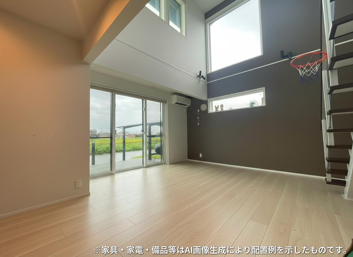 那須塩原市一区町　中古戸建の居間・リビング