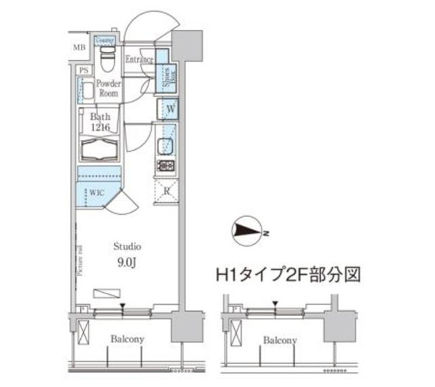 【間取り】 | パークアクシス東高円寺