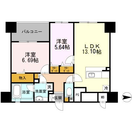 コリドール山手の間取り