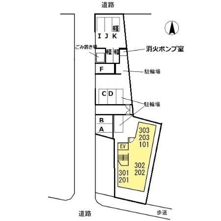 コリドール山手の区画図