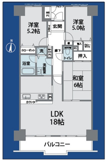 【間取り】 | ライオンズプラザ大宮