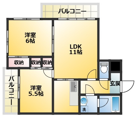 ガーデンハウス千鳥の間取り