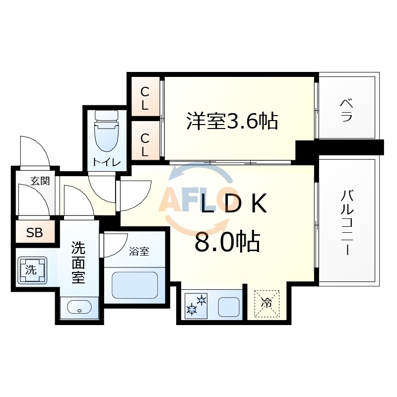 プレサンスロジェ天王寺真田山公園の間取り|プレサンスロジェ天王寺真田山公園　間取り