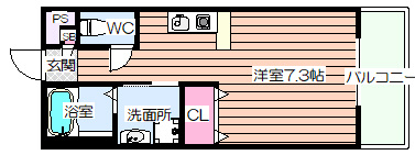 【間取り】 | ライジングコート姫島駅前