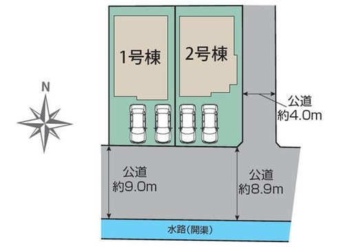 ブルーミングガーデン　岡山市中区乙多見【３期】【仲介手数料無料】の区画図