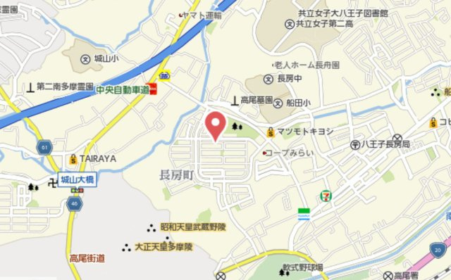 『八王子市中古戸建て』八王子市城山手２-21-13【仲介手数料無料】　八王子市城山手の地図|～仲介手数料無料☆八王子ひなた不動産～八王子市城山手　中古戸建
