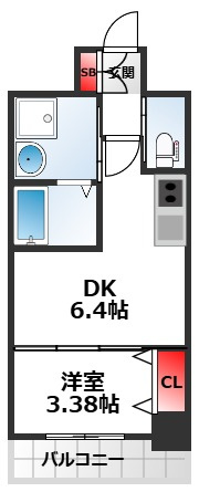 クローバー・プレミア長居公園東の間取り